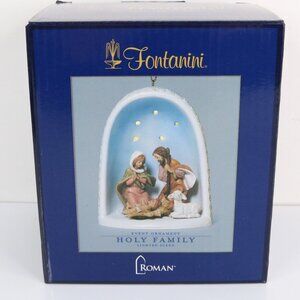 Fontanini Holy Family Christmas Ornament * Lights * NEW NIB * Event Ornament